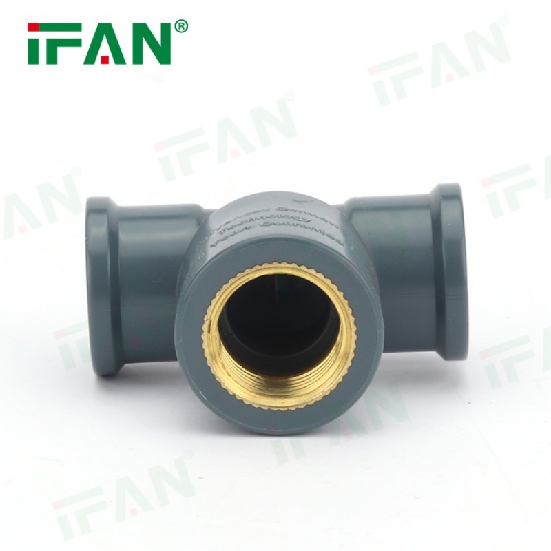 Free Sample CPVC Pipe Fittings Brass Female Threaded Tee details Picture