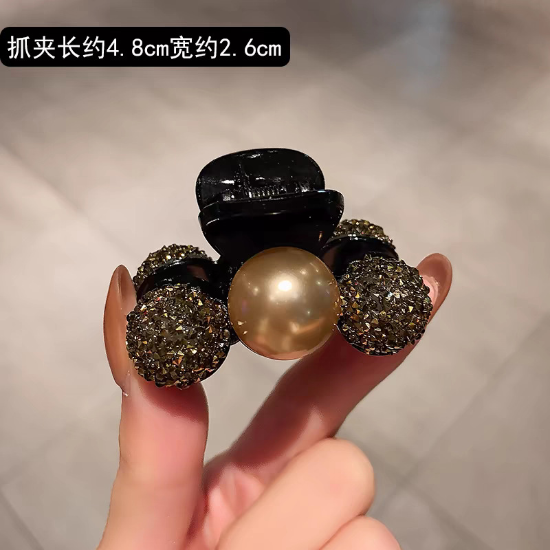 秋冬红色丝绒蝴蝶结发夹2025新款可爱小号刘海夹前额侧边夹子头饰详情图9