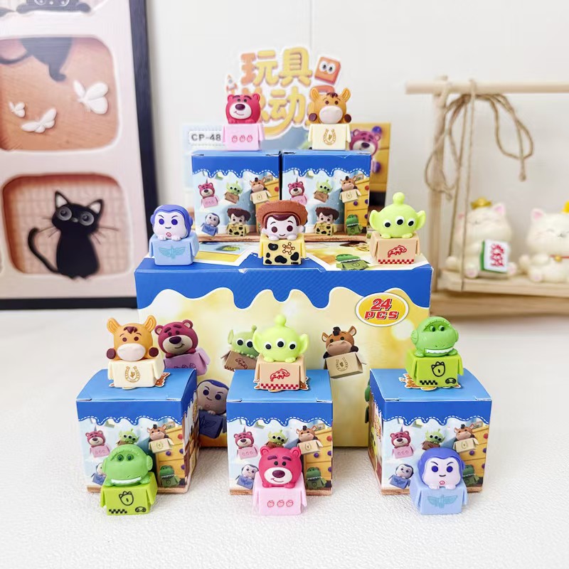 Toy Story Cute little blind box, adorable cartoon figurine blind box, high appearance level desktop decoration, trendy toy ornament Specification image