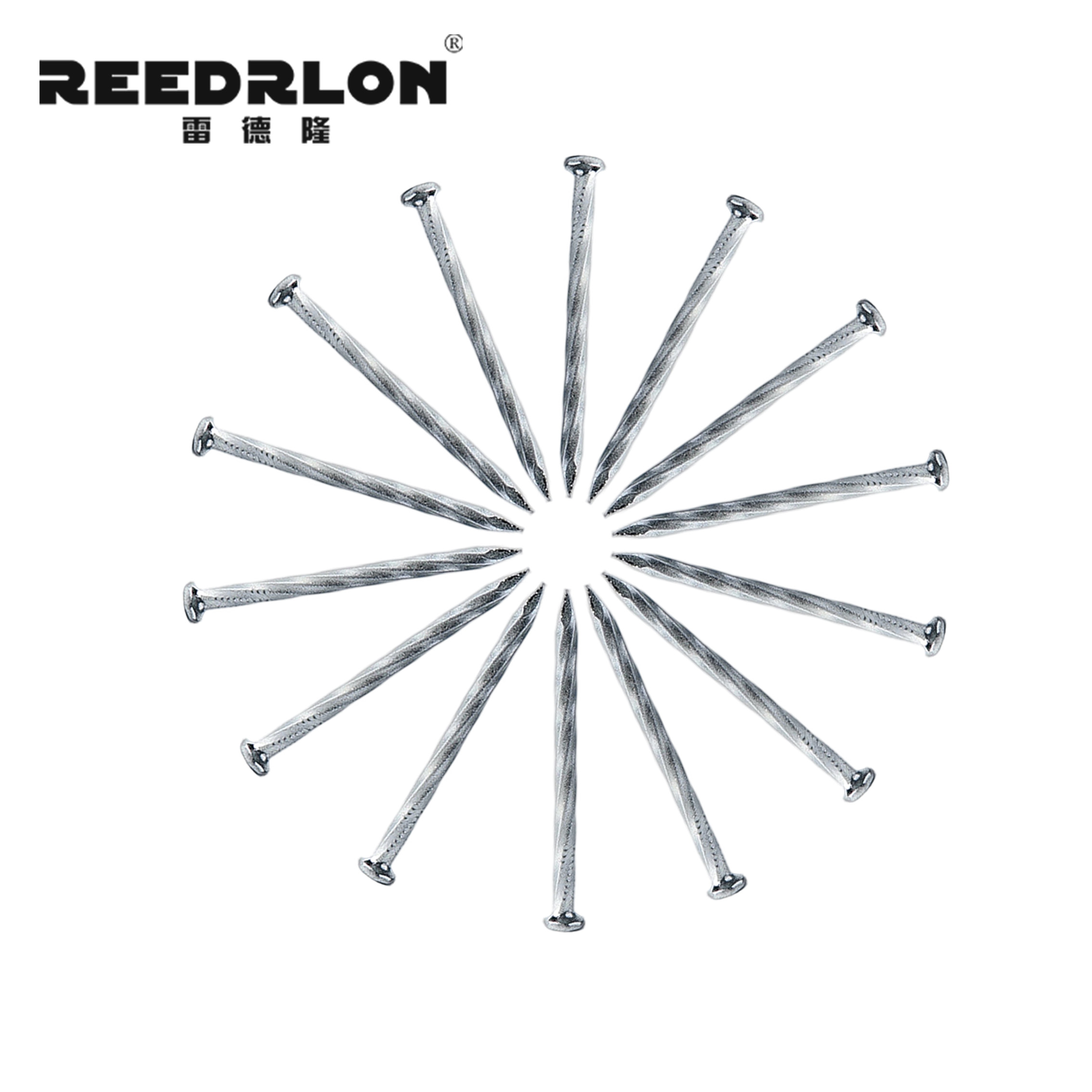 P-shaped silver GALVANIZED TWISTED SHANK NAIL, threaded self-tapping nail, metal fasteners, building hardware accessories Application Scenario