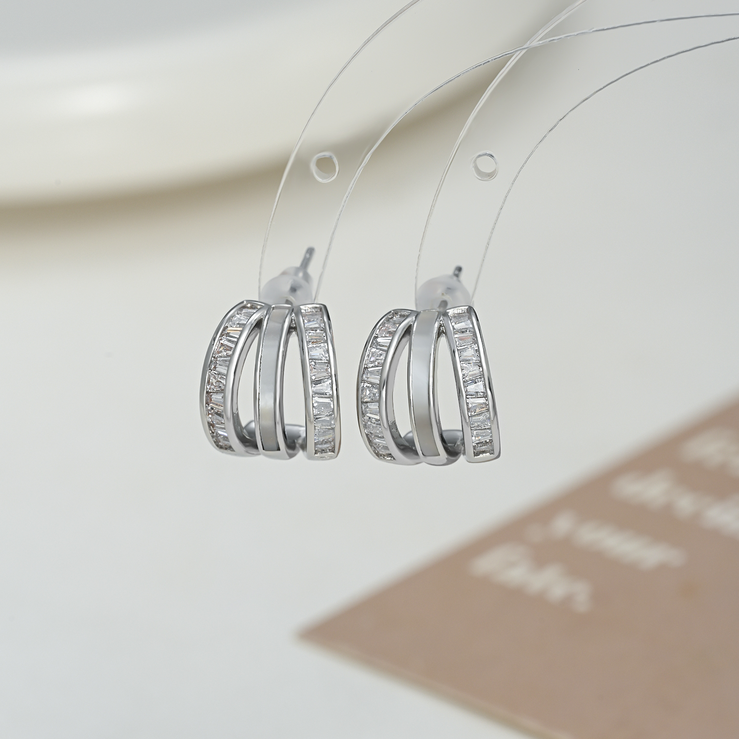 Серебряная булавка S925 s925, многослойная с-кольцевая уховая шуба с-кольцевой указкой, обязательная для ежедневного посещения артефактом pic 6