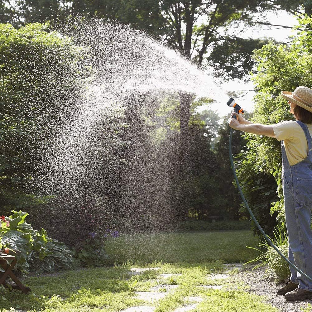 8-function rubber-coated water gun, garden watering, car washing high-pressure nozzle, garden irrigation, household cleaning water gun set Item Picture