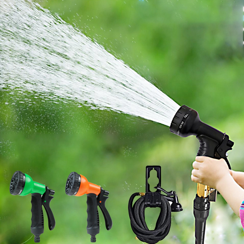 High-pressure telescopic water pipe set, household car wash and flower watering water gun, gardening and garden, stretchable magic hose Specification image