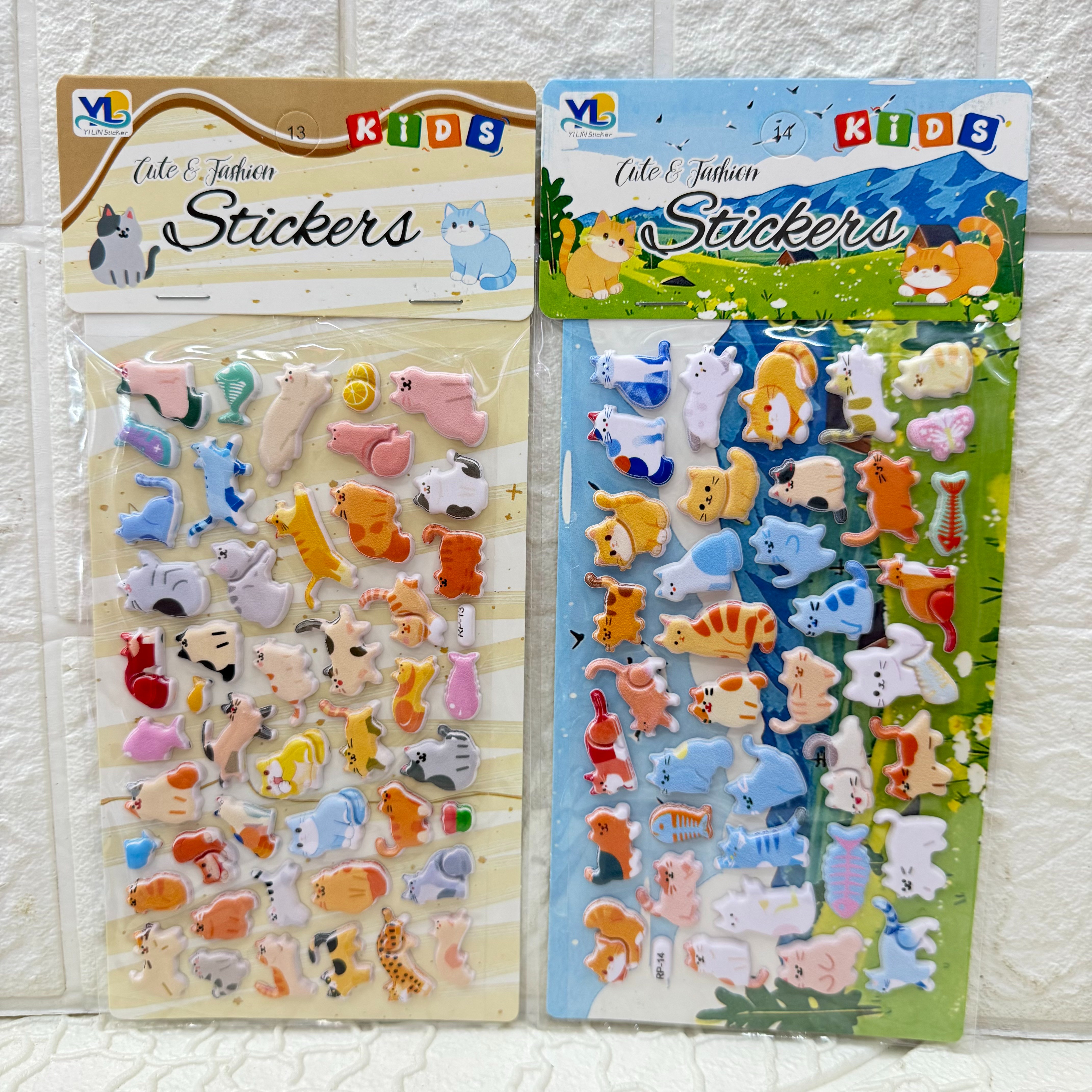 Cartoon foam 3D stickers, children's thickened foam stickers, animal reward stickers, 3D bubble stickers Specification image