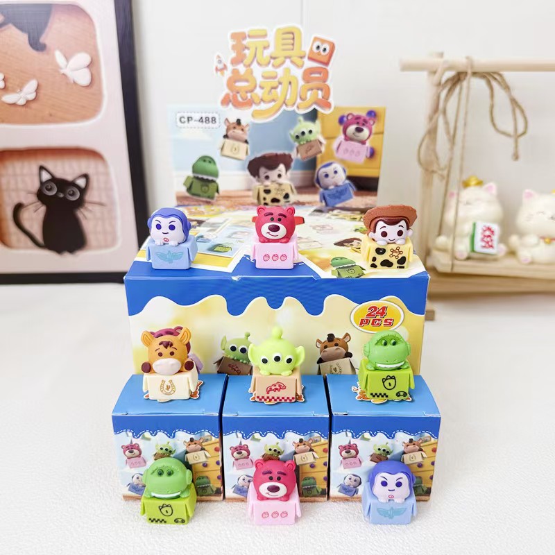 Toy Story Cute little blind box, adorable cartoon figurine blind box, high appearance level desktop decoration, trendy toy ornament details Picture