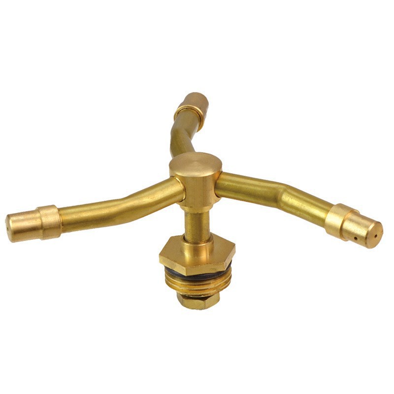 All-copper 360° rotating sprinkler head, three-fork and four-fork rocker arm spray head, automatic irrigation and watering device for agricultural greening, courtyard and garden Application Scenario