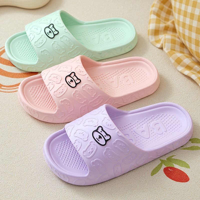 The new summer cool slippers for foreign trade are suitable for women to wear indoors and outdoors. They have thick soles that feel like stepping on feces and soft soles that are comfortable for men Specification image