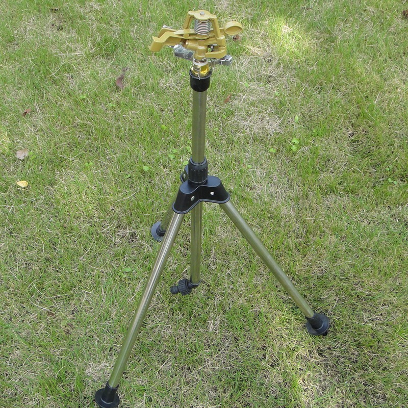 Alloy swing arm rotary sprinkler ground plug/tripod/base multi-style automatic irrigation sprinkler for lawns, gardens and agriculture details Picture
