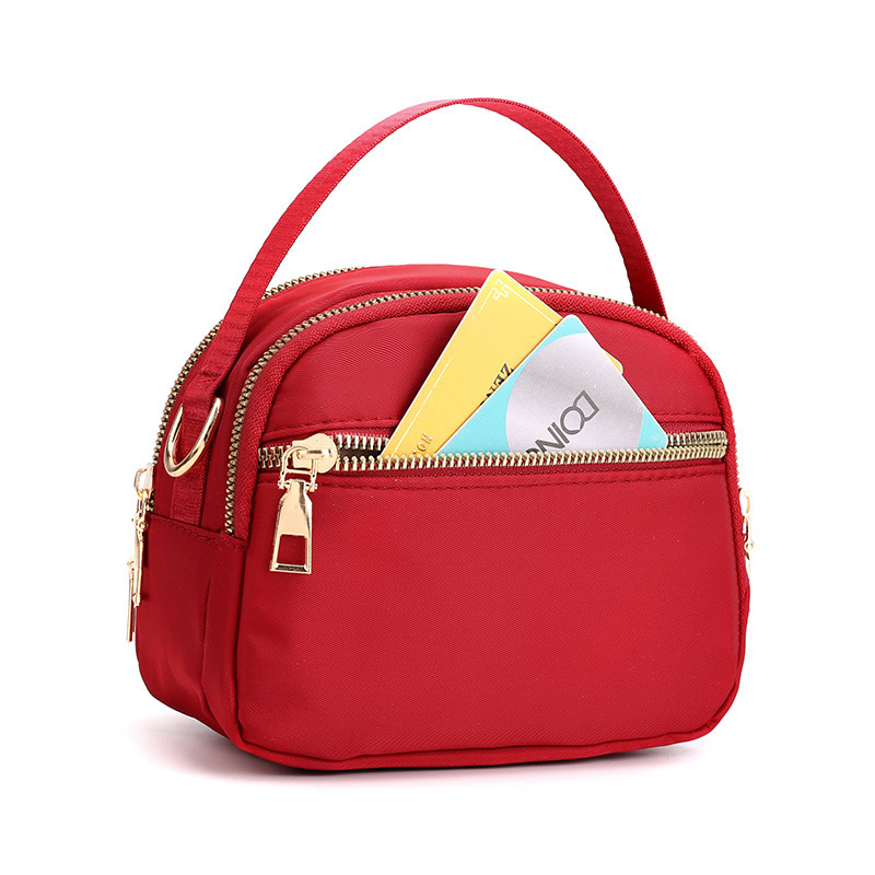 Bag Girl 2022 New fashionable Korean-style women's bags, canvas bags, women's shoulder bags, loose change phone bags, hand-held small bags Application Scenario