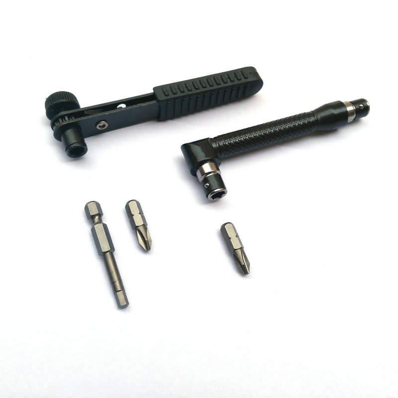 Mini simple quick ratchet wrench 1/4 air batch head screw lever 6.35 Quick socket wrench L-shaped joint rod Application Scenario