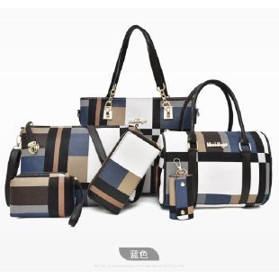 Women's bag 2023 New style trendy European and American fashion letter hand-held bag shoulder crossbody bag six-piece set wholesale from the manufacturer undefined