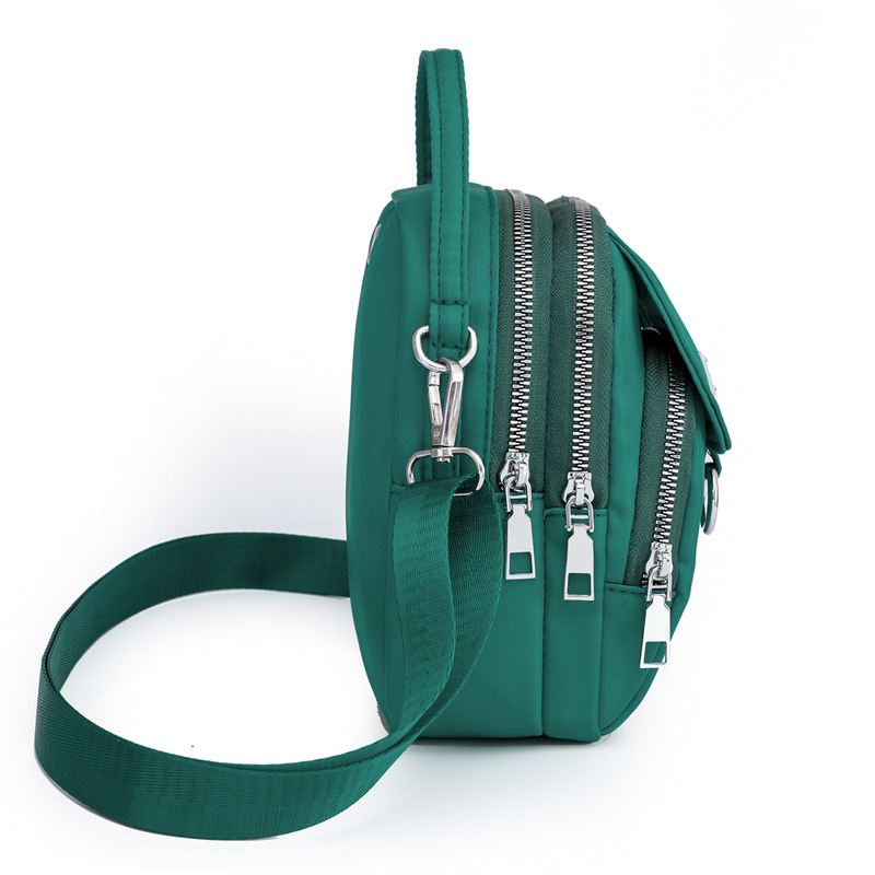 New casual and trendy candy-colored single-shoulder crossbody bag, Korean-style simple handbag, nylon versatile mobile phone small bag for women details Picture