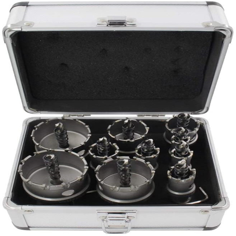 Hard alloy hole opener, stainless steel drill bit, metal steel plate, thick iron plate reaming, titanium-coated drill bit, aluminum box set Specification image