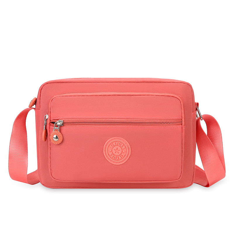 New washed nylon fabric women's bag, single-shoulder crossbody bag, middle-aged and elderly mother's bag, simple and versatile, cross-border export bag Item Picture