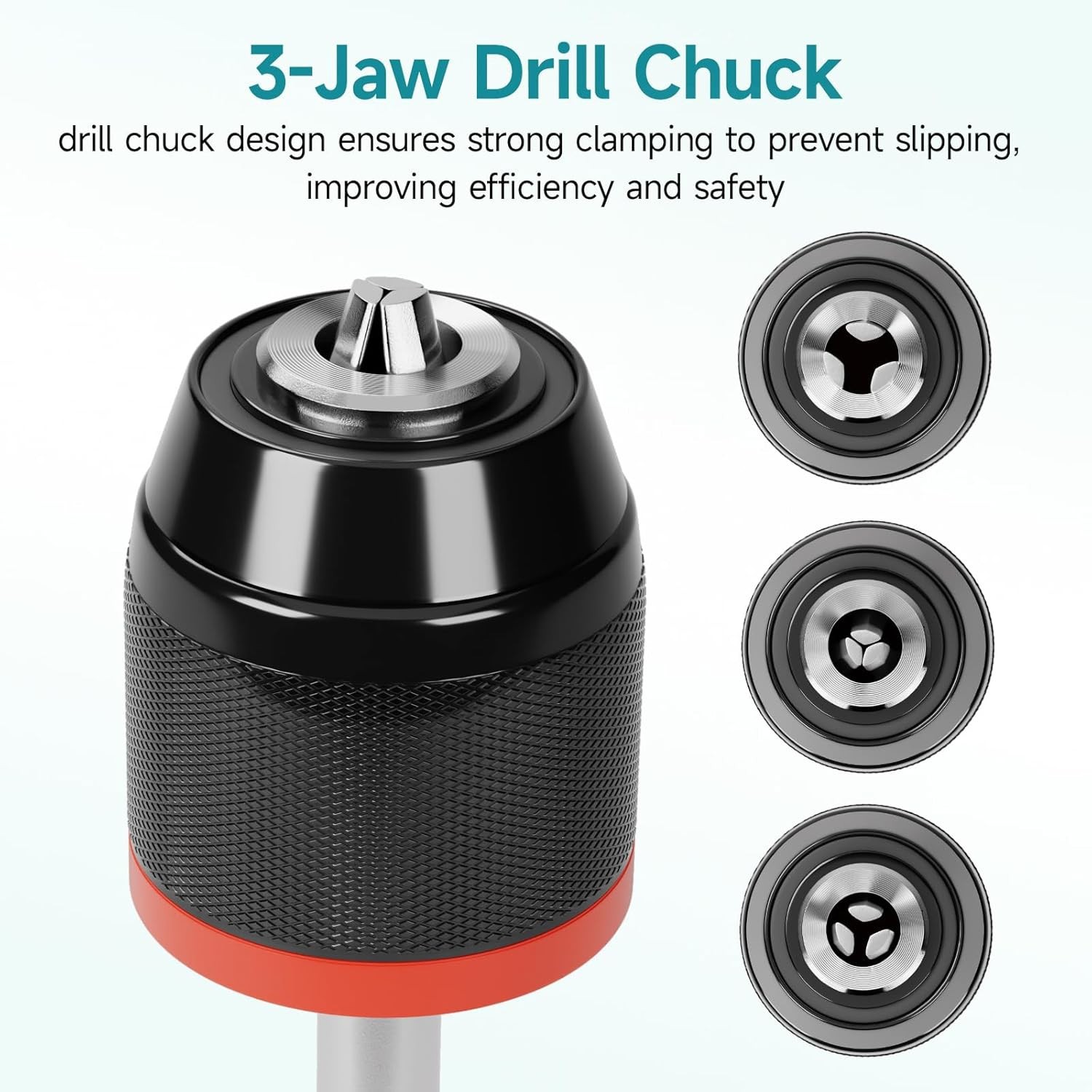 All-metal version 0.8-10mm hand-tightened self-locking chuck, hand-held electric drill thread chuck 3/8-24UNF accessory short sleeve Application Scenario