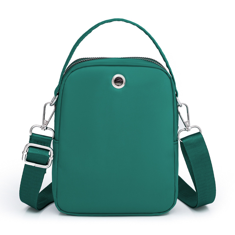 New casual and trendy candy-colored single-shoulder crossbody bag, Korean-style simple handbag, nylon versatile mobile phone small bag for women Specification image