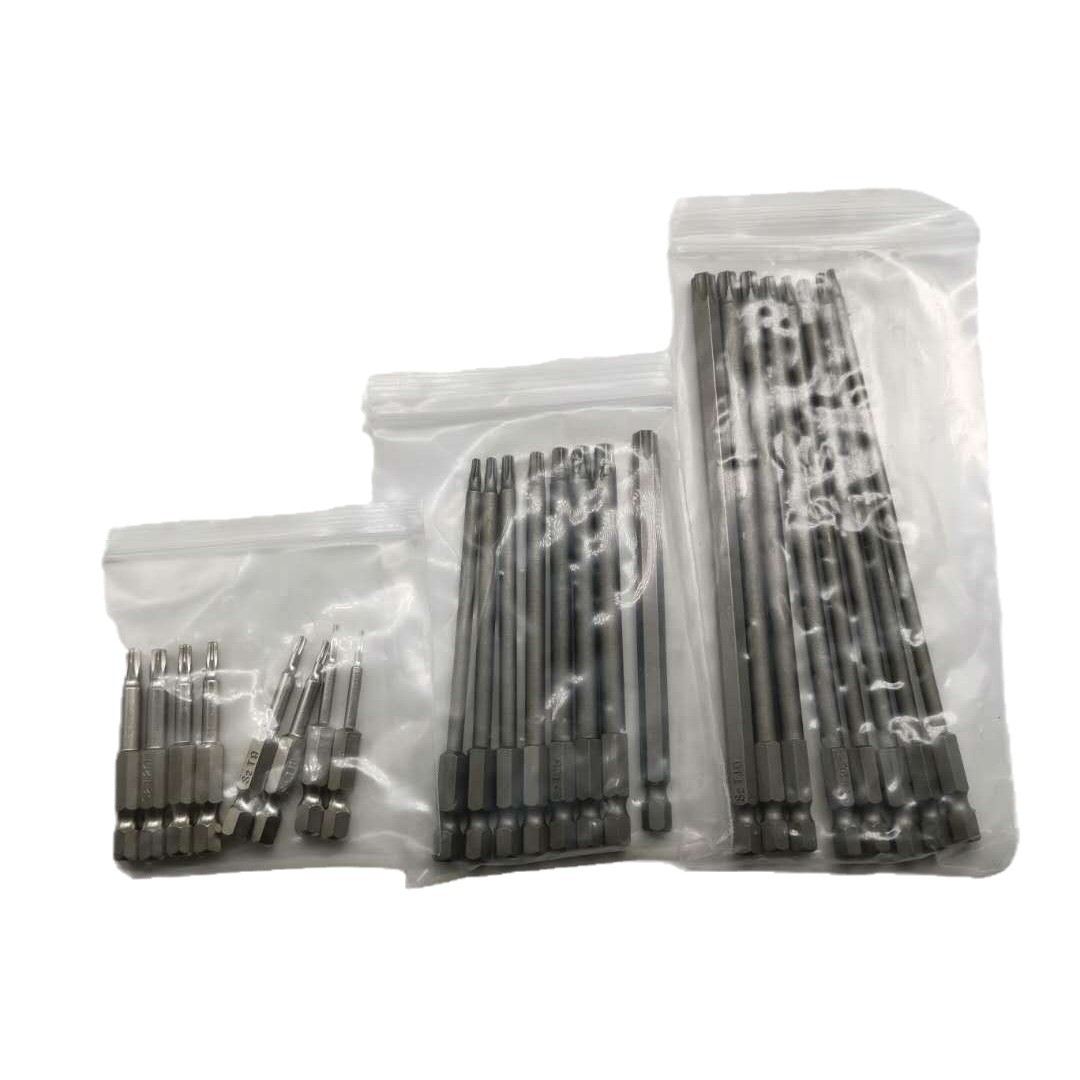 S2 set 1/4 plum blossom screwdriver with holes, magnetic hand drill, electric screwdriver, pneumatic screwdriver Item Picture