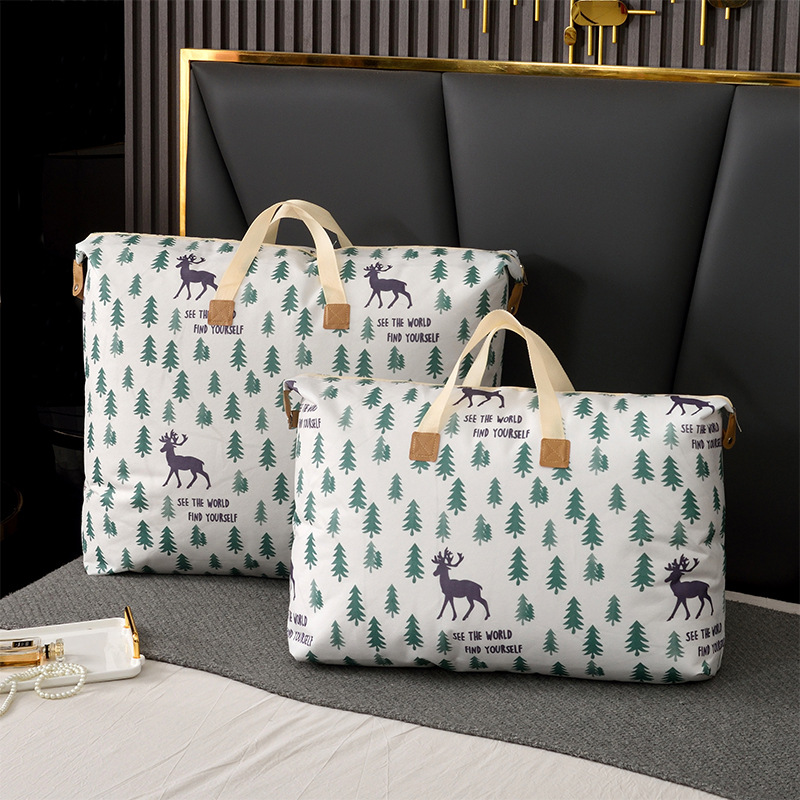 Quilt storage bags, garment organizing bags, large and large-capacity cotton quilts, waterproof and moisture-proof moving bags, school packing bags Application Scenario