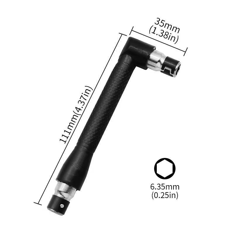 Mini simple quick ratchet wrench 1/4 air batch head screw lever 6.35 Quick socket wrench L-shaped joint rod undefined