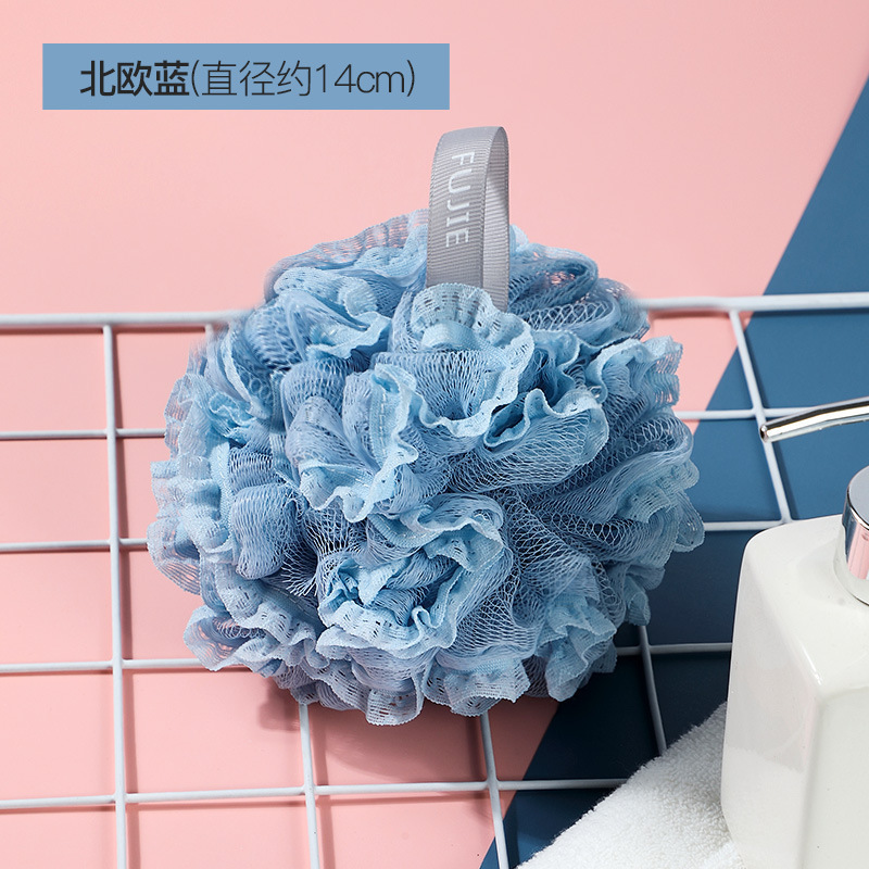 【包邮】浴花不散PE沐浴球超柔洗澡蕾丝泡澡球柔软起泡 undefined