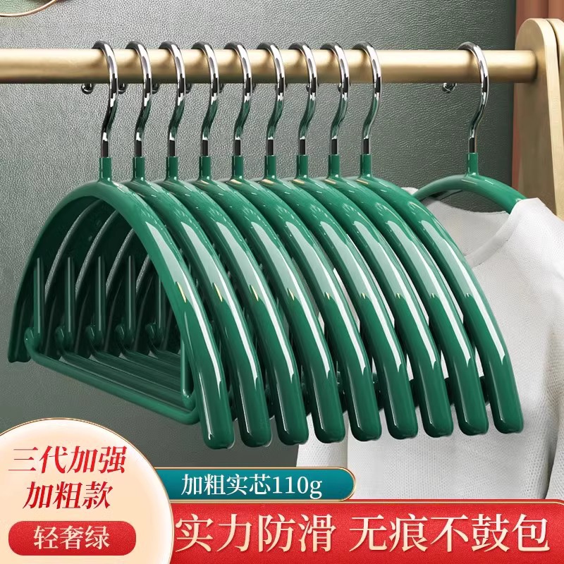 半圆不锈钢衣架挂衣家用防肩角不起包衣服撑子学生宿舍阳台晾衣挂 undefined