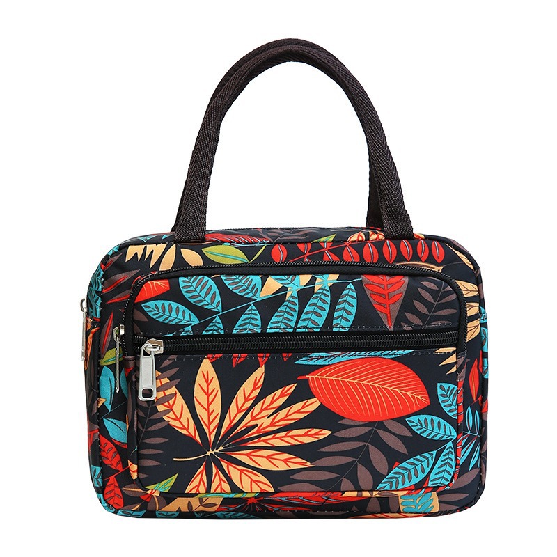 Manufacturer wholesale mom flower cloth bags, large-capacity handbags, lightweight, and popular women's bags for night market stalls Item Picture