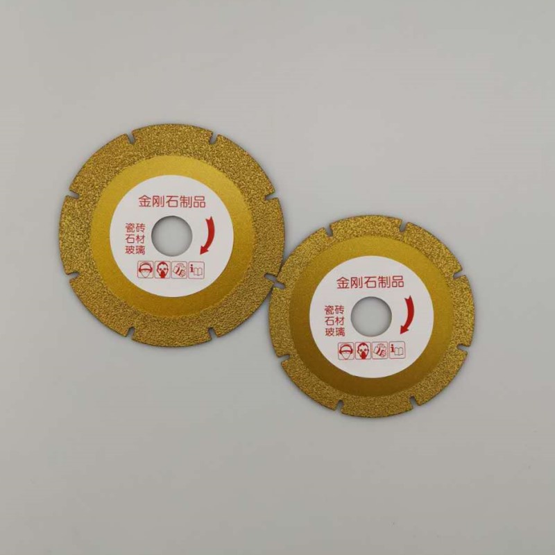 Brazed marble small saw blades, stone brazed blades, tile saw blades, quartz stone, jade cutting blades, marble blades Application Scenario