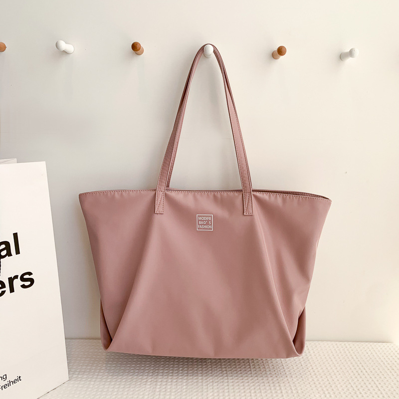 Korean style ins simple large-capacity Oxford cloth bag, class commuting bag, tote bag, canvas hand bag, shoulder bag, women's bag undefined