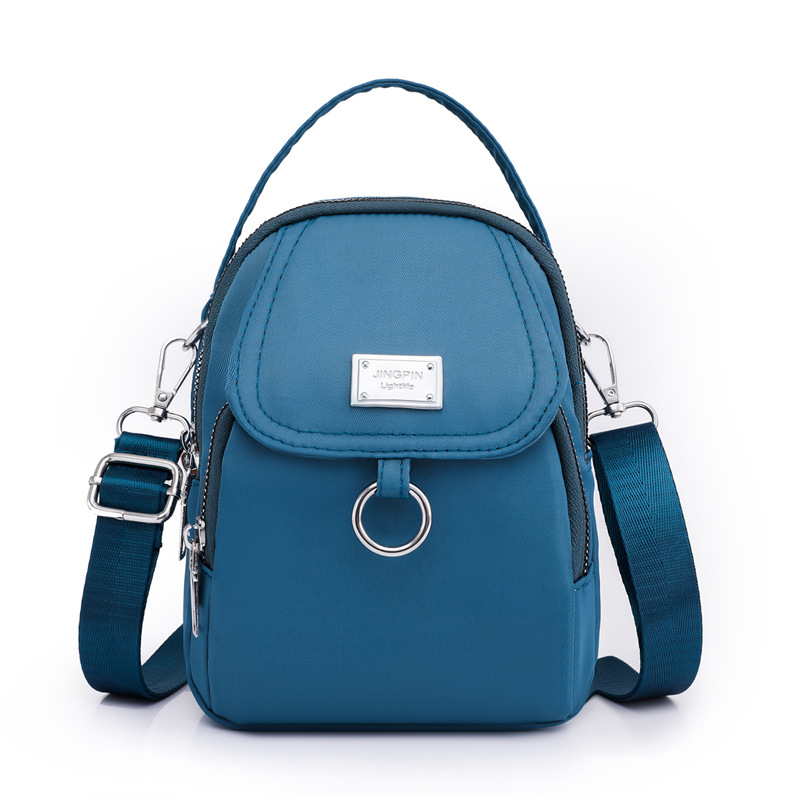 New casual and trendy candy-colored single-shoulder crossbody bag, Korean-style simple handbag, nylon versatile mobile phone small bag for women undefined