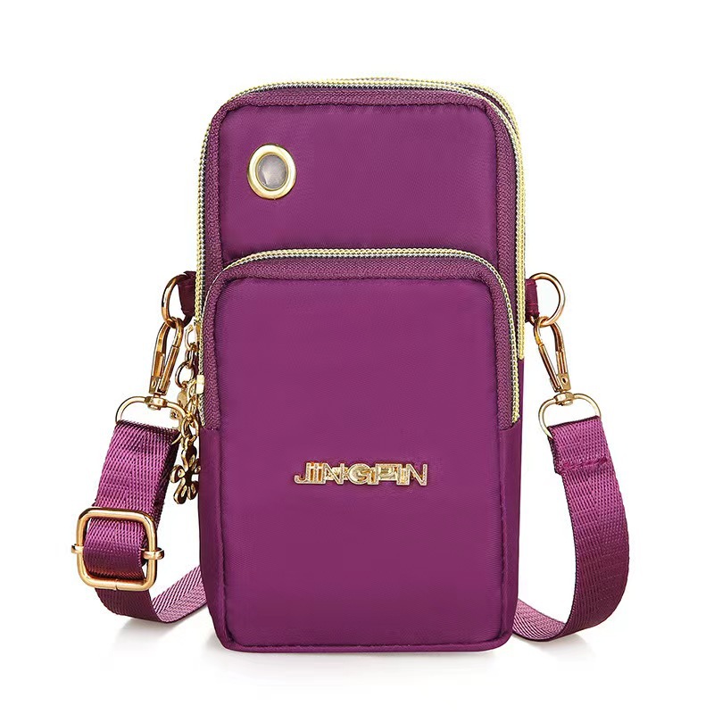 Oxford Cloth mobile phone bag, mini square bag for women, fashionable and versatile, single-shoulder crossbody bag, coin purse, direct supply from the manufacturer Item Picture