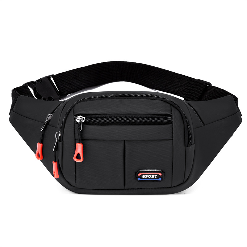 New cross-border running men's and women's waist bags with large capacity, waterproof and wear-resistant, 8-inch for casual travel full image