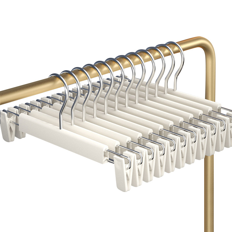 Nano trouser hanger, seamless trouser clip, a household trouser storage wonder, clothes hanger, seamless multi-functional drying, jk skirt clip, trouser hanger undefined