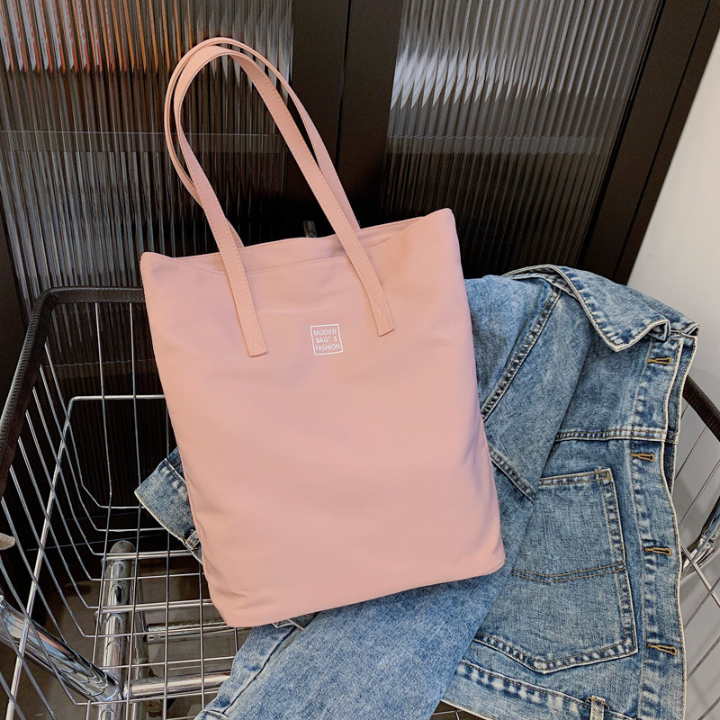 Large-capacity women's single-shoulder bag, 2022 new fashionable and simple handbag, Oxford fabric tote bag for commuting to school undefined