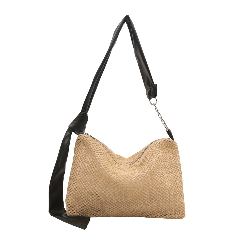 A new 2024 trendy casual straw woven forest-themed beach ins tote bag with a large capacity undefined