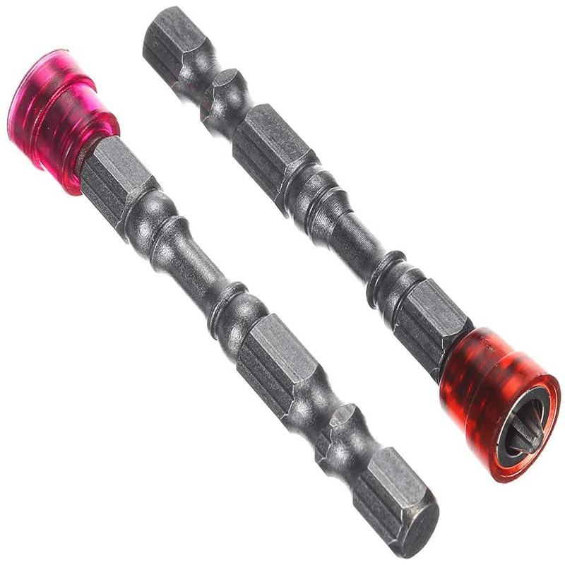 1/4 handle multi-color magnetic ring PH2S2 alloy steel cross-head electric drill and electric screwdriver head 65mm long set details Picture