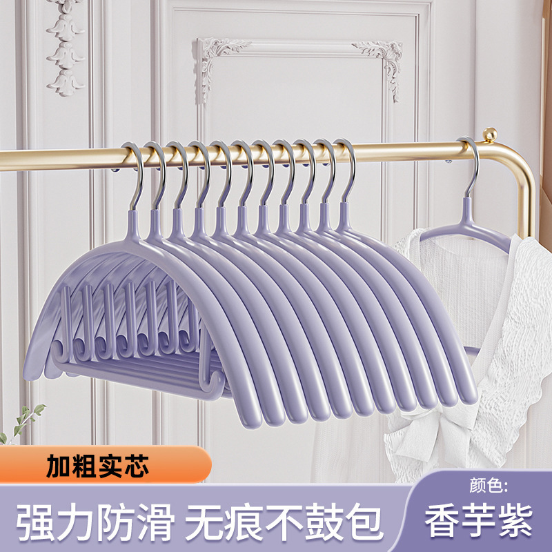 半圆不锈钢衣架挂衣家用防肩角不起包衣服撑子学生宿舍阳台晾衣挂 undefined