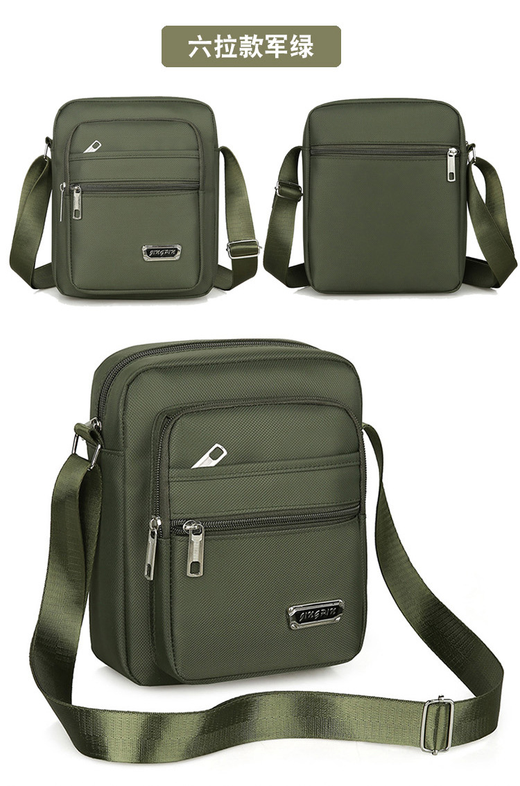 Wholesale casual multi-layer waterproof single-shoulder bags, crossbody large-capacity nylon bags for men and women, business bags for receiving wallets, crossbody undefined