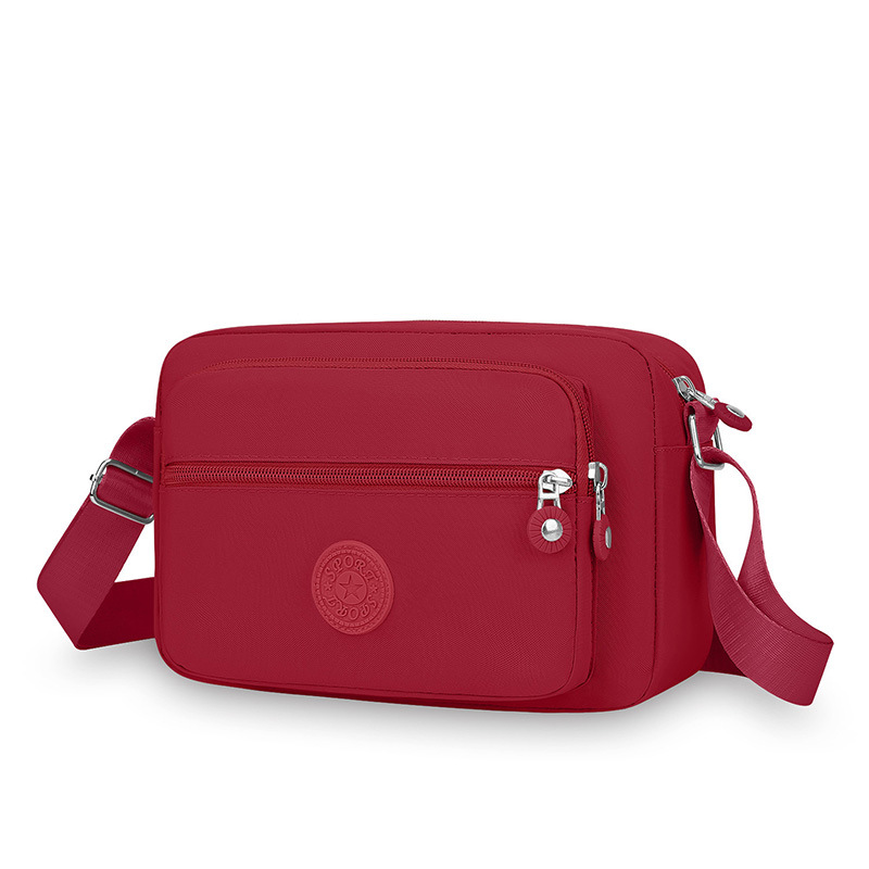 New washed nylon fabric women's bag, single-shoulder crossbody bag, middle-aged and elderly mother's bag, simple and versatile, cross-border export bag undefined