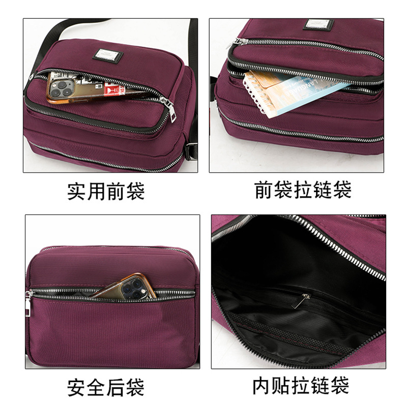 Best-selling Oxford cloth women's bag, durable and wear-resistant, single-shoulder crossbody bag, shopping bag for middle-aged and elderly mothers, lightweight small bag details Picture
