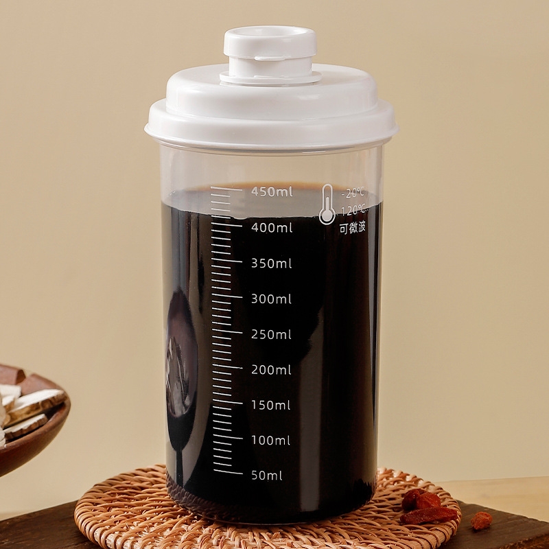 Sealed traditional Chinese medicine portioning bottles, food-grade, heated and refrigerable, protein powder, glucose liquid portioning bottles, PP portable full image