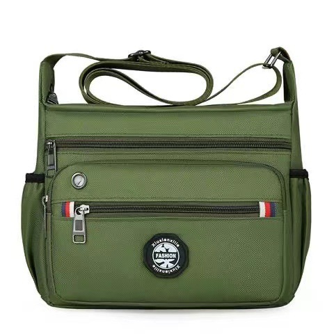 Cross-border men's single-shoulder bag, simple and casual crossbody bag, large-capacity multi-layer backpack, Oxford cloth business commuting men's bag undefined