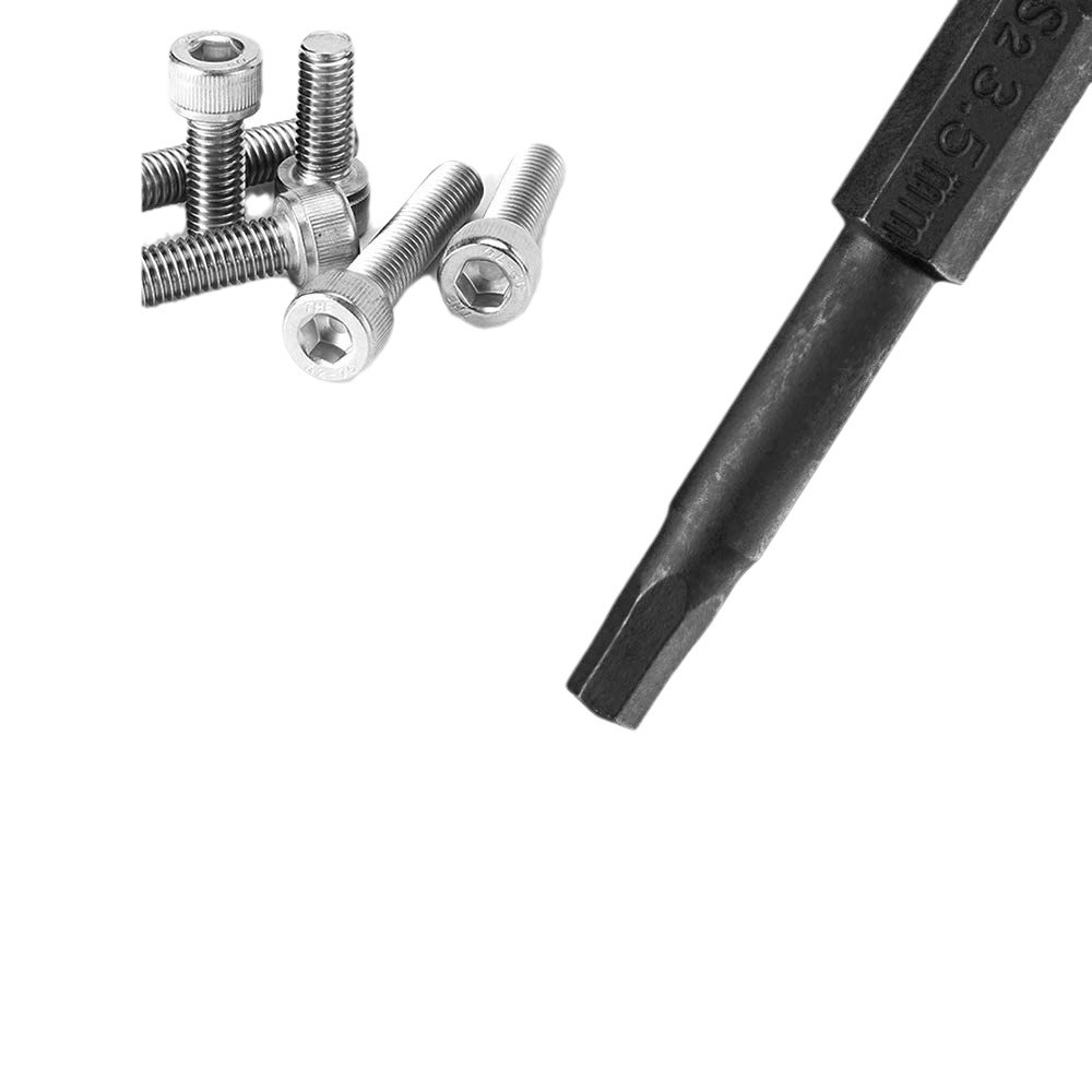 Black hexagon socket screwdriver set, 10PC imperial and 10PC metric blackened 1/4 hexagon handle magnetic screw screwdriver Item Picture