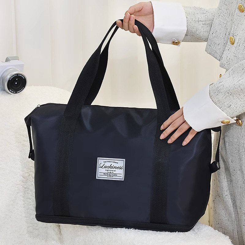 Large-capacity expandable travel bag, trolley case, handbag, portable storage bag for business trips, short-distance portable luggage bag details Picture