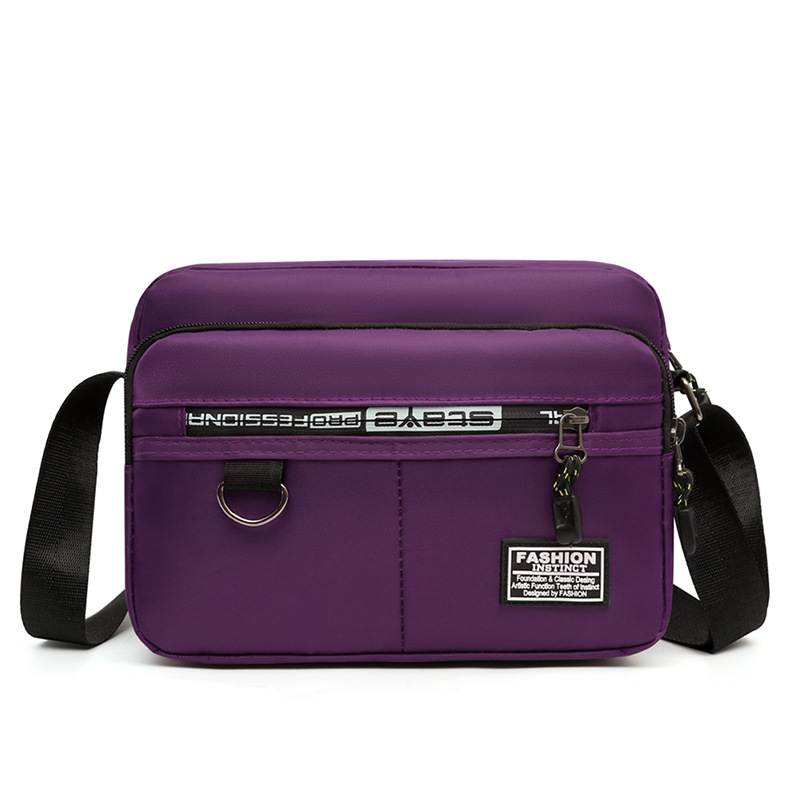 New nylon mom bag, Oxford cloth women's bag, canvas bag, large-capacity single-shoulder crossbody bag for middle-aged and elderly people, street stall bag undefined