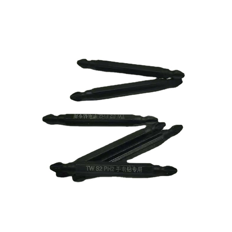 Special double-head cross-head screwdriver for electric drills, electric S2 alloy steel strong magnetic high hardness magnetic anti-slip small screwdriver details Picture