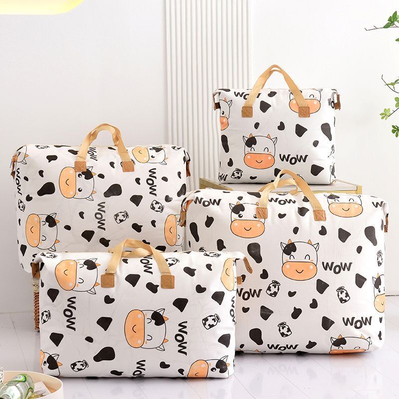 Quilt storage bags, garment organizing bags, large and large-capacity cotton quilts, waterproof and moisture-proof moving bags, school packing bags undefined