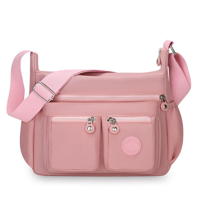 Wholesale of best-selling water-washed fabric women's bags, large-capacity multi-compartment crossbody bags for cross-border middle-aged and elderly mothers Item Picture