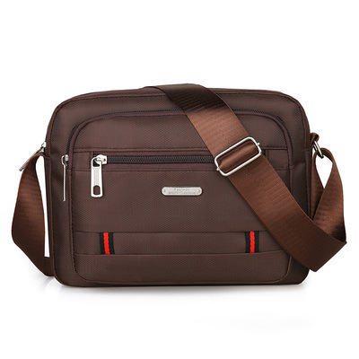 Nylon men's bag, single-shoulder bag, sporty business crossbody bag, waterproof large-capacity men's backpack, trendy men's crossbody bag, casual bag undefined