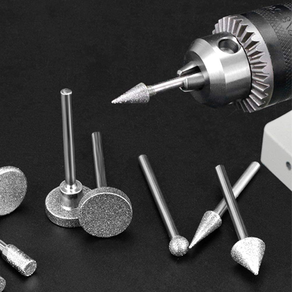 50PC diamond grinding head polishing combination set, diamond sand grinding head rod, special jade grinding head for electric grinding Specification image