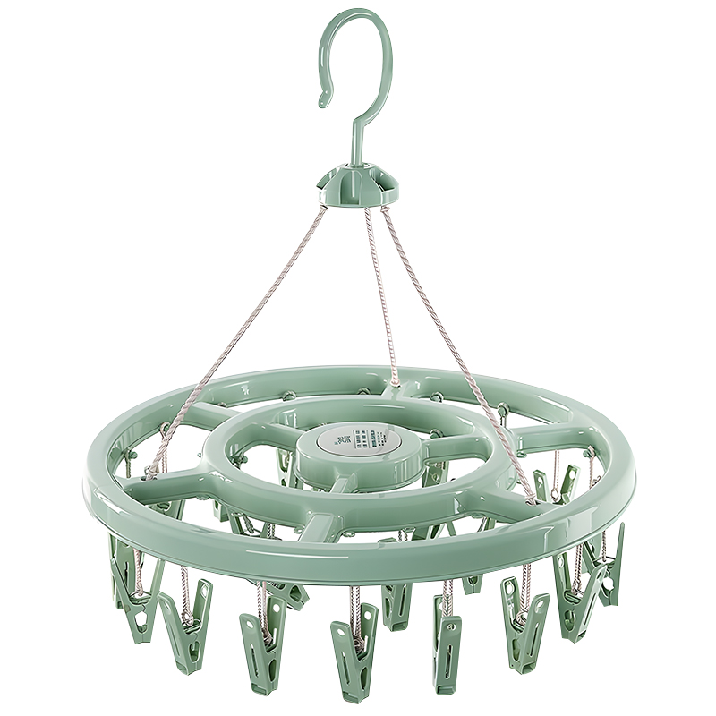 Free shipping, multi-functional disc sock drying rack, multi-clip drying rack, baby drying rack, windproof sock drying rack Item Picture